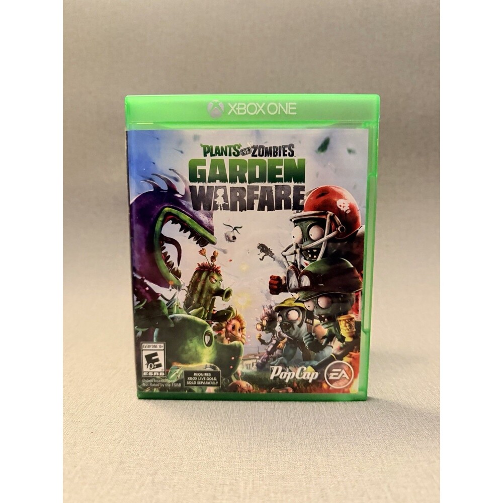 Plants vs Zombies Garden Warfare Xbox One Case & Game Tested Open Box